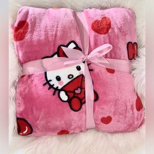 Hello Kitty Valentines Full/Queen Blanket NWT Tik tok viral
